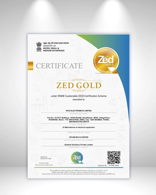 ZED Gold Certification – MSME Sustainable (ZED) Scheme ZED Gold Certification – MSME Sustainable (ZED) Scheme