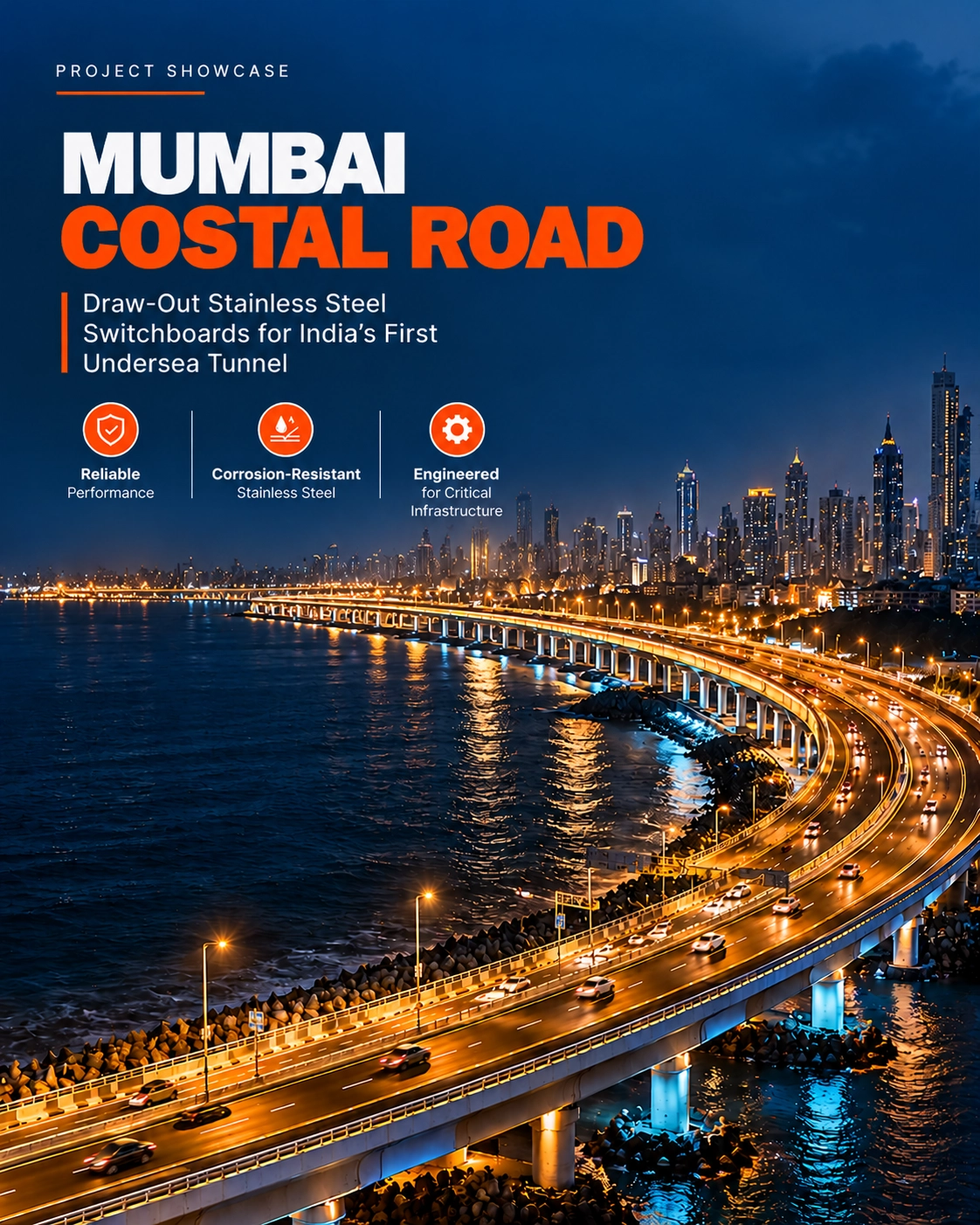 Mumbai Coastal Road Project Showcase