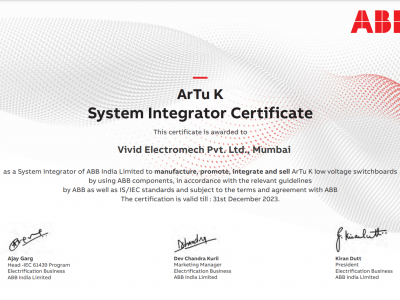 ABB System Integrated for ArTuk Switchboards